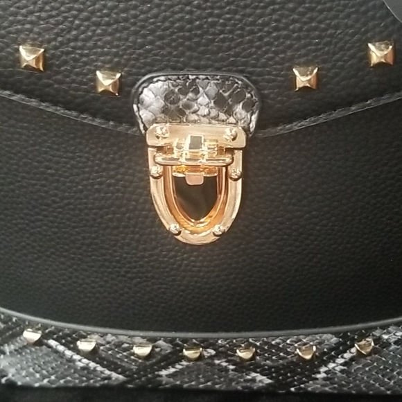 Deluxity Black Purse Tote,Backpack,Cross Body - Picture 3 of 11